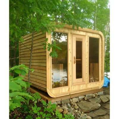 Sauna Cube Extérieur Luxe - Design Moderne & Élégant - Quality Spa