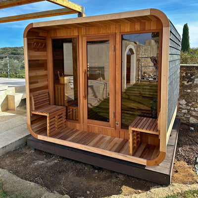 Sauna Cube Extérieur XXL Black - Design Moderne - Quality Spa